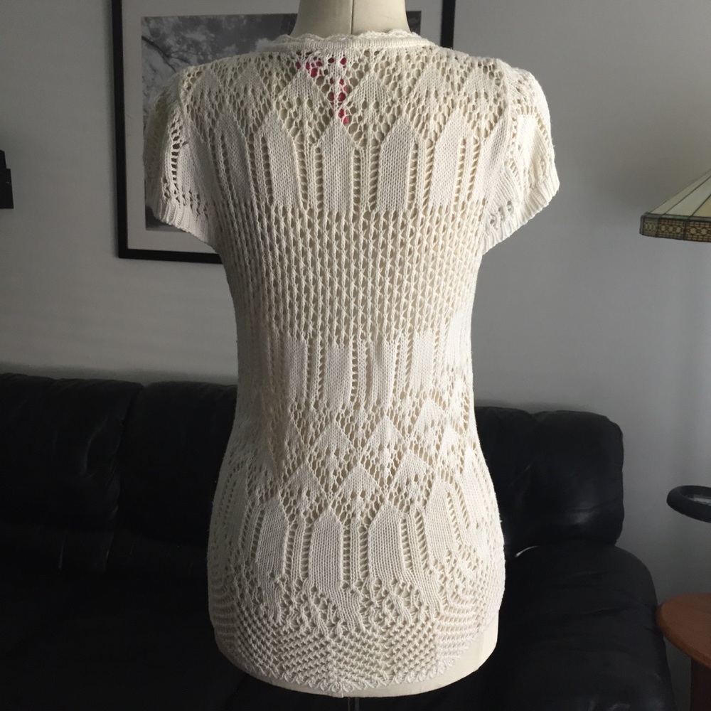 Charlotte Tatantola Crochet Cardigan, short sleeve - Picture 2 of 8